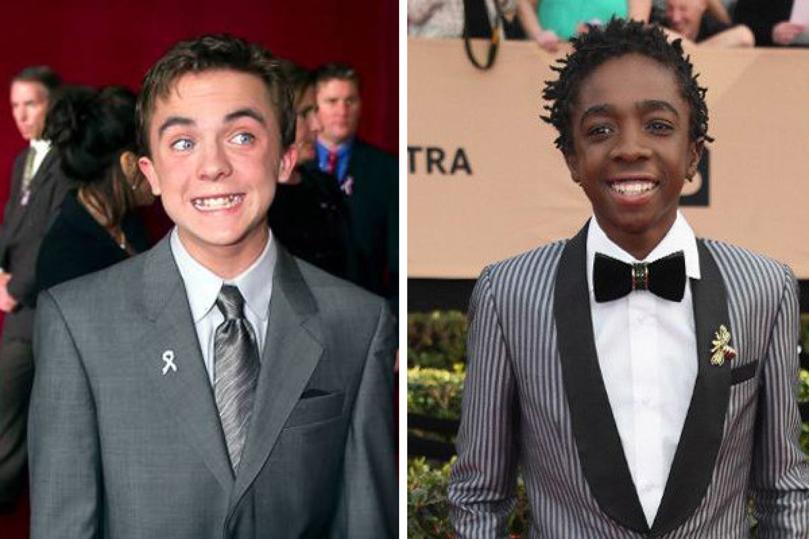 Frankie Munizy y Caleb McLaughlin