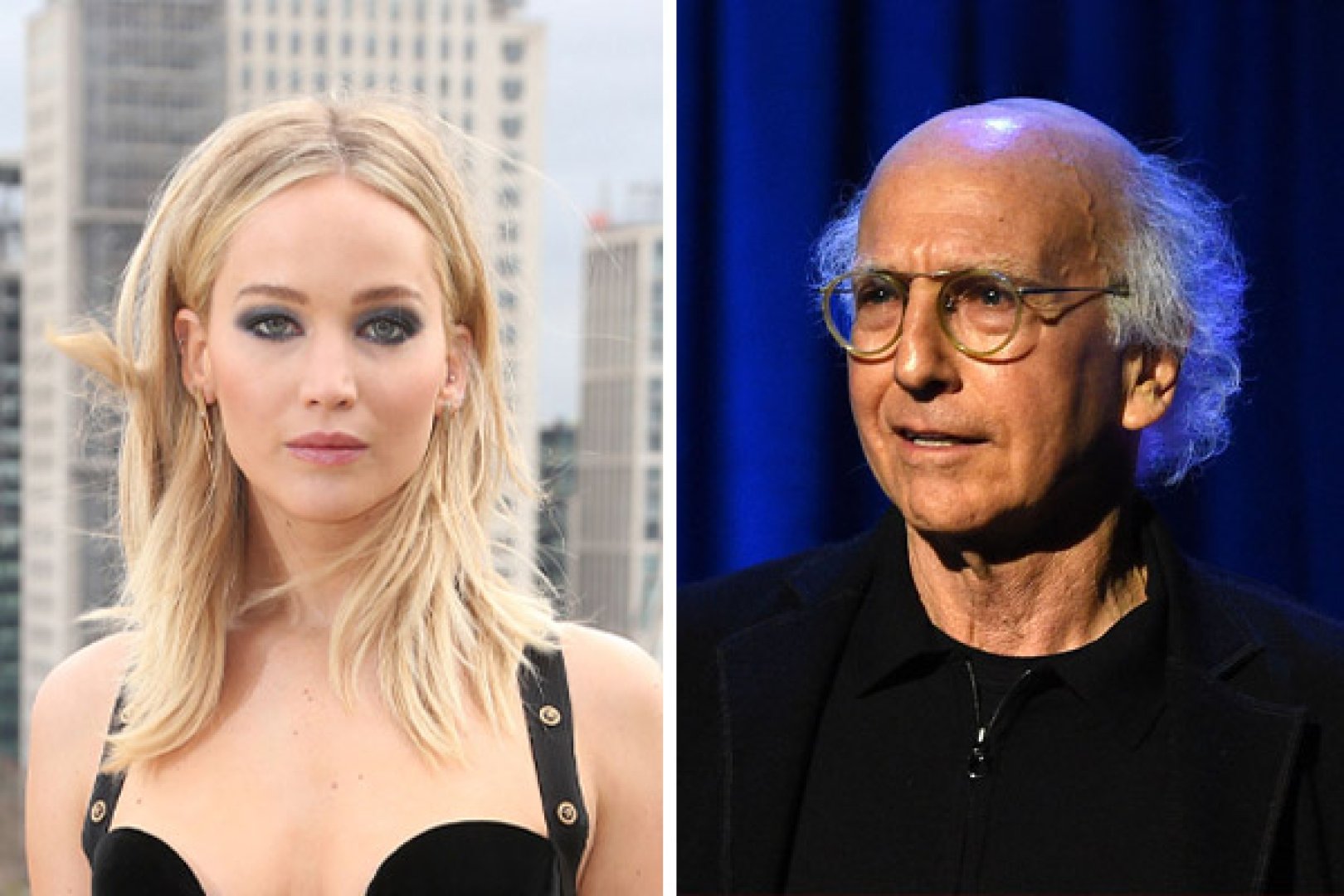 Jennifer Lawrence y Larry David