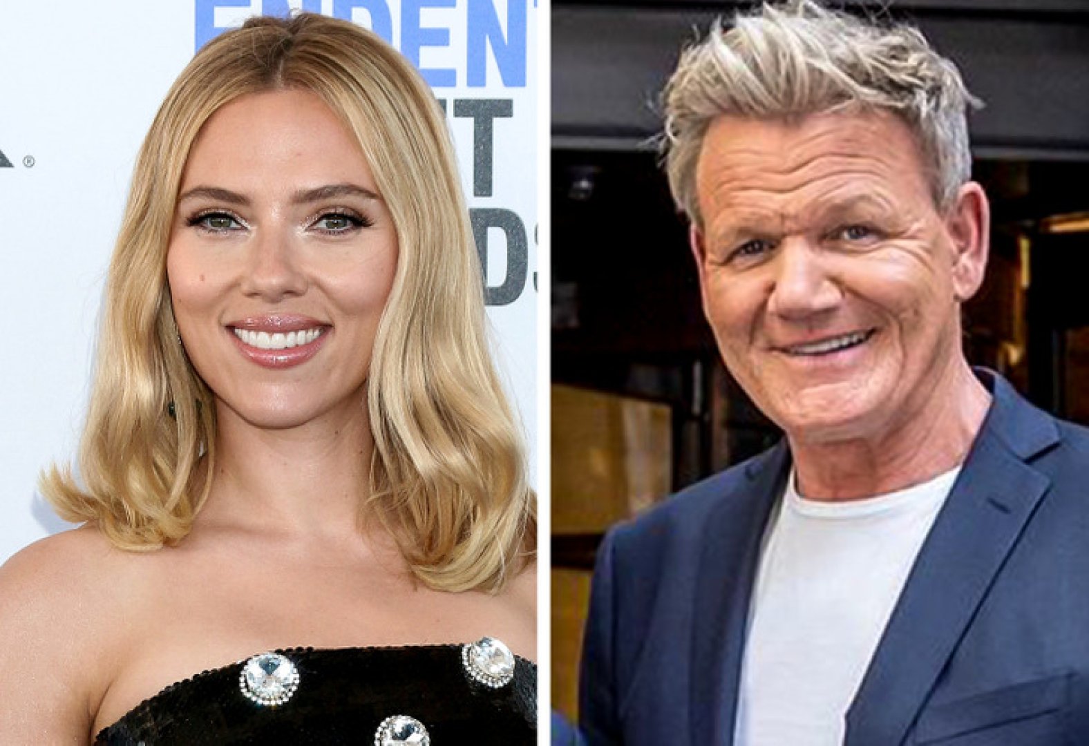 Scarlett Johansson y Gordon Ramsay